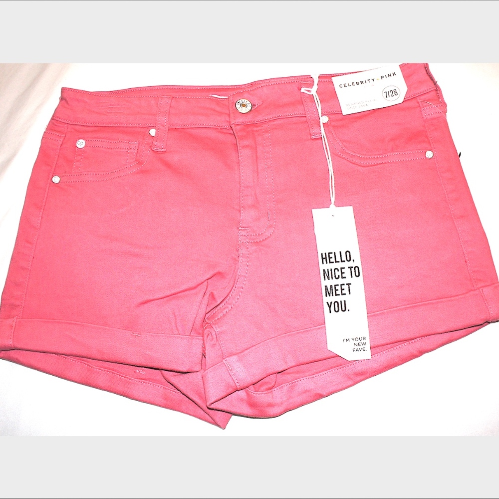 Celebrity Pink Lipstick Cuffed Shorts 1, 3, 7, 11, 13, or 15 - Picture 5 of 8